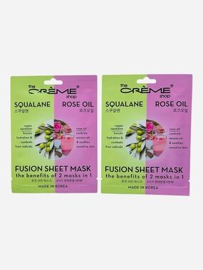 THE CREME SHOP Squalane + Rose Oil Fusion Sheet Mask - (2 Pack)
